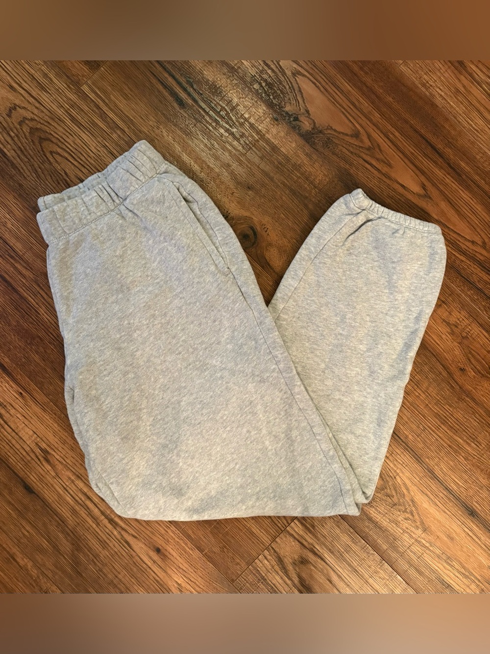 aerie Heather Gray Sweat Joggers with Elastic Waist